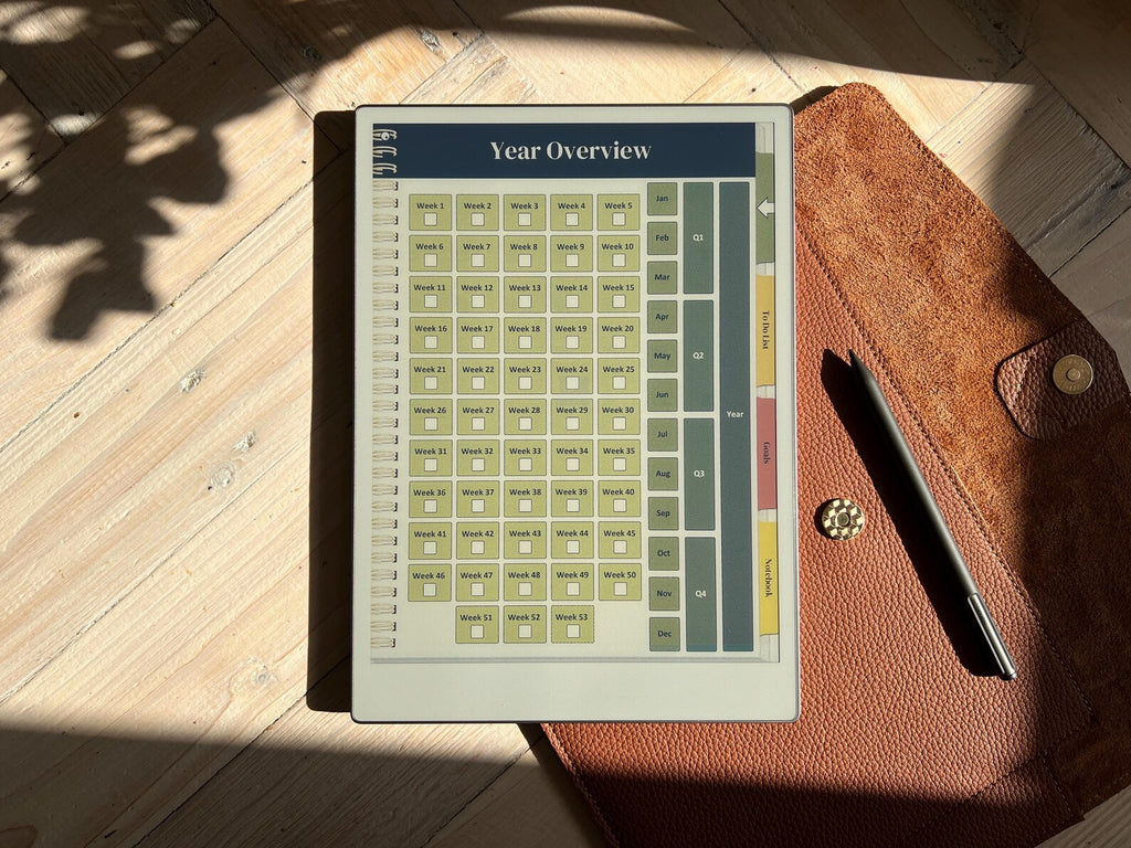 Undated Daily Organizer (Designed for Repeated Annual Use)