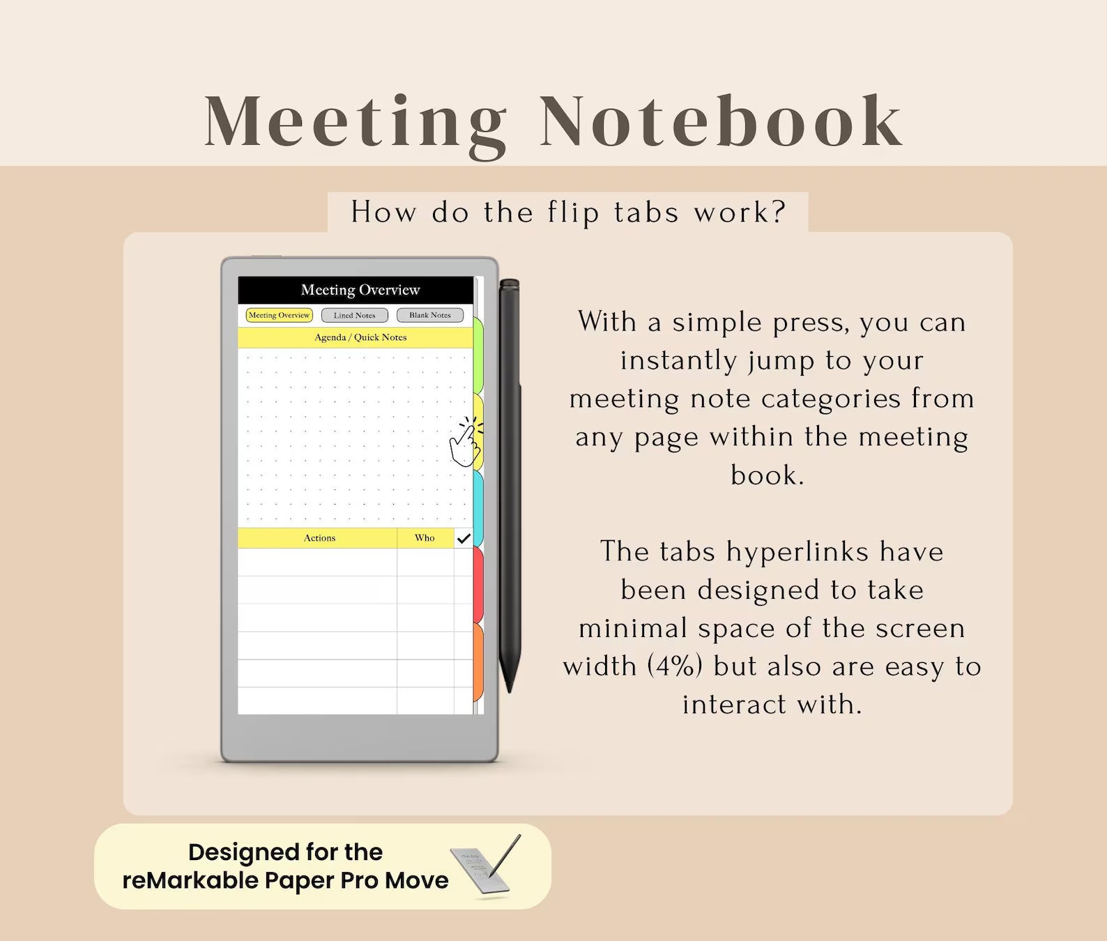 Meeting Notebook (Paper Pro Move)