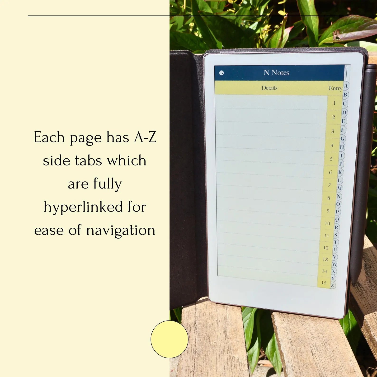 A-Z Notebook (reMarkable Paper Pro Move)