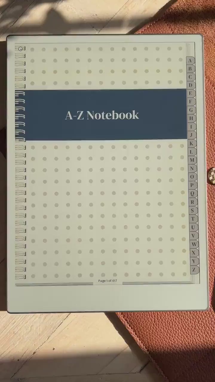 A-Z Notebook