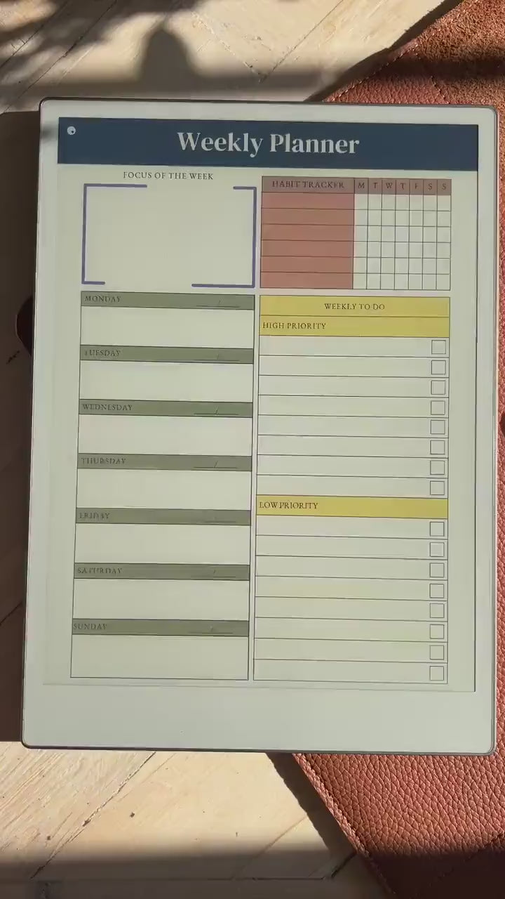 Weekly Planner